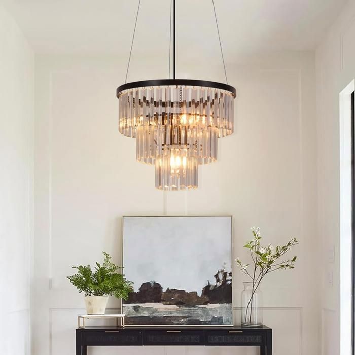 Lampe suspendue - NETTLIFE - Nettlife Lustre - Noir - 3x E27 - Métal & verre