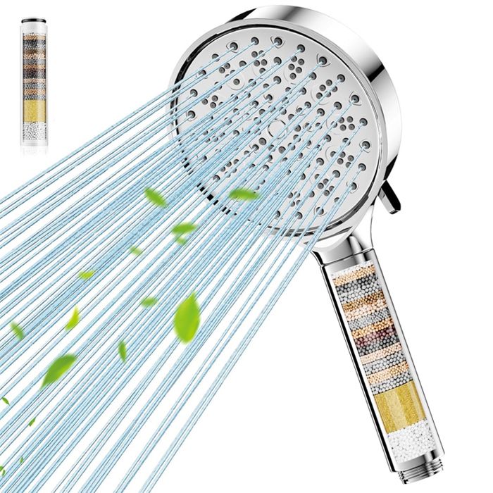 POMMEAU DE DOUCHE,02--ELLEN - Robinet de douche avec filtre à main