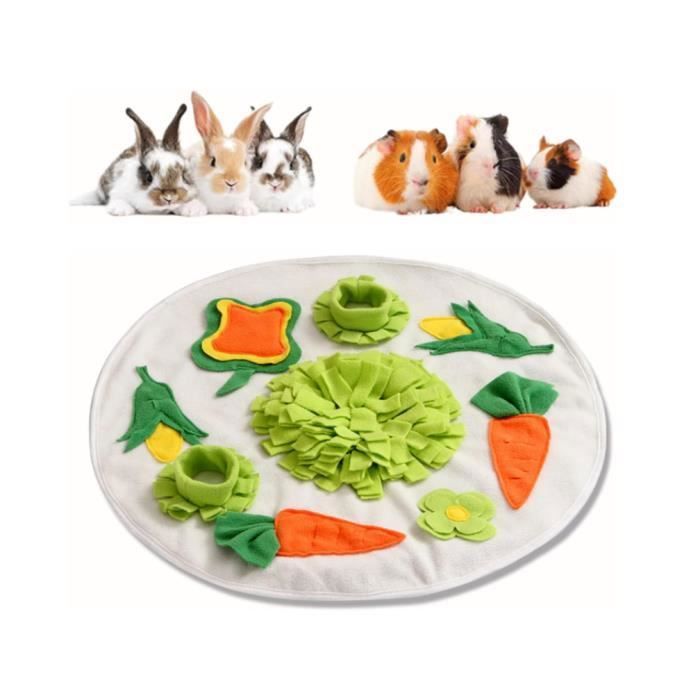 Meilleurs prix pour Tapis De Fouille Lapin Tapis Renifler pour Lapin Lent Alimentation Le Stress Release Pad Tapis Snuffle Mat Lapin Jouets pour JOUET