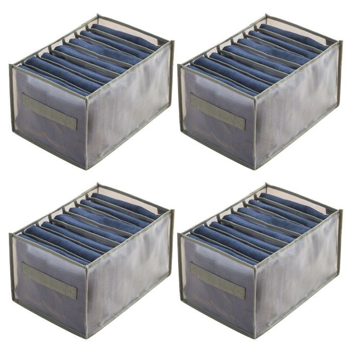 sundis Lot de 4 boîtes de rangement en plastique transparent 17L avec couvercle sundis Lot de 4 boîtes de rangement en plastique transparent 17L avec couvercle