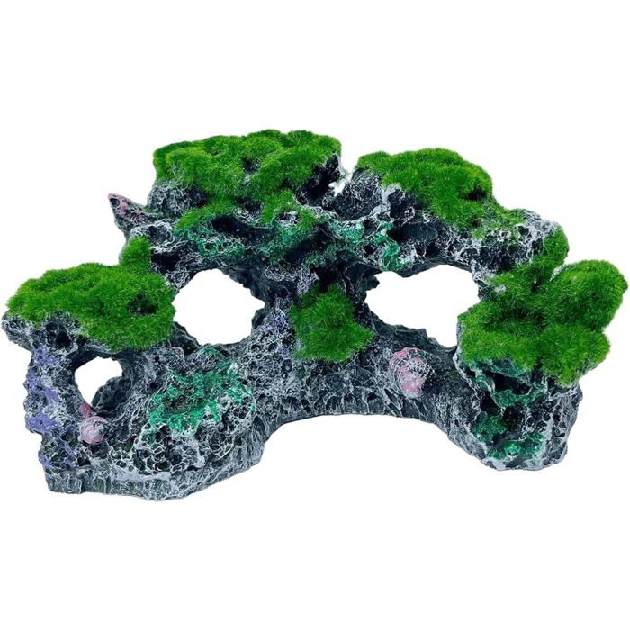 Meilleurs prix pour Aquarium Vue sur Pierre résine Aquarium décoration Betta grottes rocaille Paysage Roche Grotte pour Poissons C