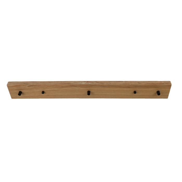 Réglette universelle pour lampe combinée avec une barre en bois de 100 cm compatible avec 2 ou 3 lampes