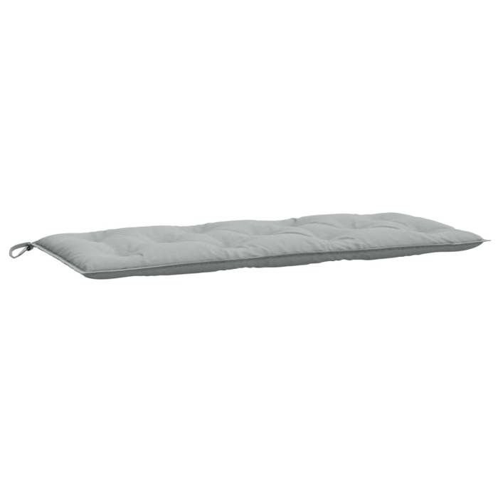 Coussin de banc de jardin - vidaXL - Gris clair mélangé - 120x50x7 cm - Tissu polyester - Rembourrage fibre creuse