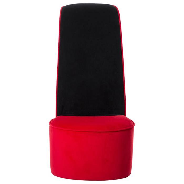 BEST-HOME Meuble de Siège - UU - Chaise en forme de talon haut rouge velours HH672