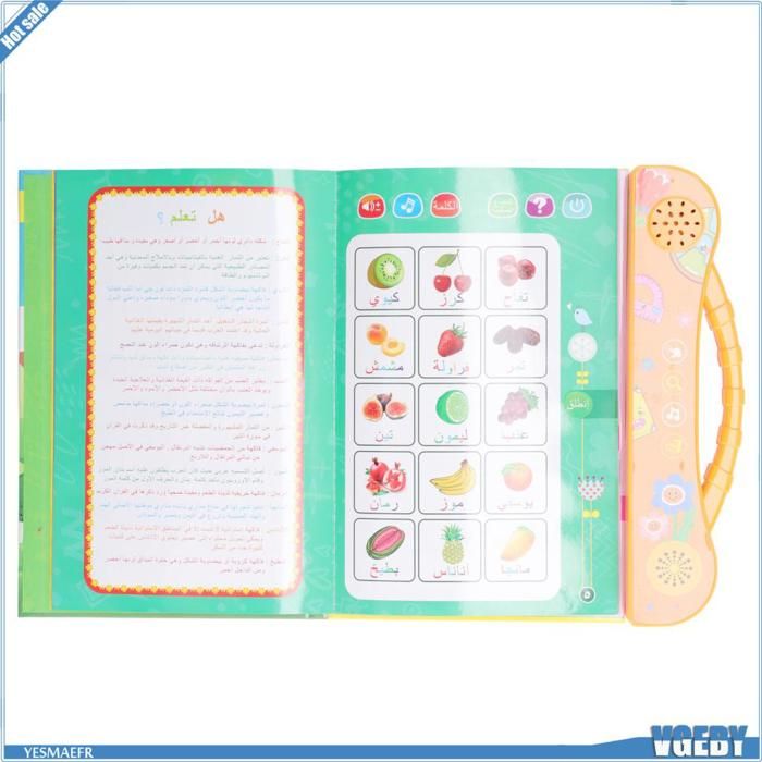Livre électronique Interactif Arabe – Apprentissage Des Lettres Et Chiffres – Machine éducative Précoce