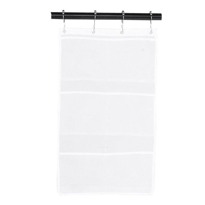 Sac de Rangement Suspendu pour Salle de Bain Pochettes en Filet Support Robuste Pliable Couleur élégante