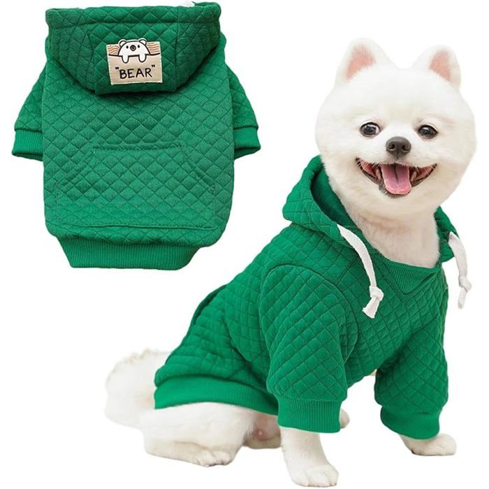 Sweat à Capuche pour Chiens De Petite Et Moyenne Taille Chaud Sweatshirt Pourchiens Pull Chaud - Manteau pour Animaux De MANTEAU
