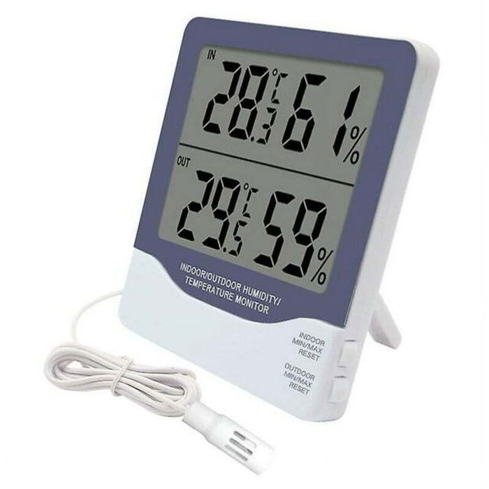 Thermomètre Hygromètre avec indicateur de confort capteur dhumidité grand écran rétroéclairé et fonction denregistrement