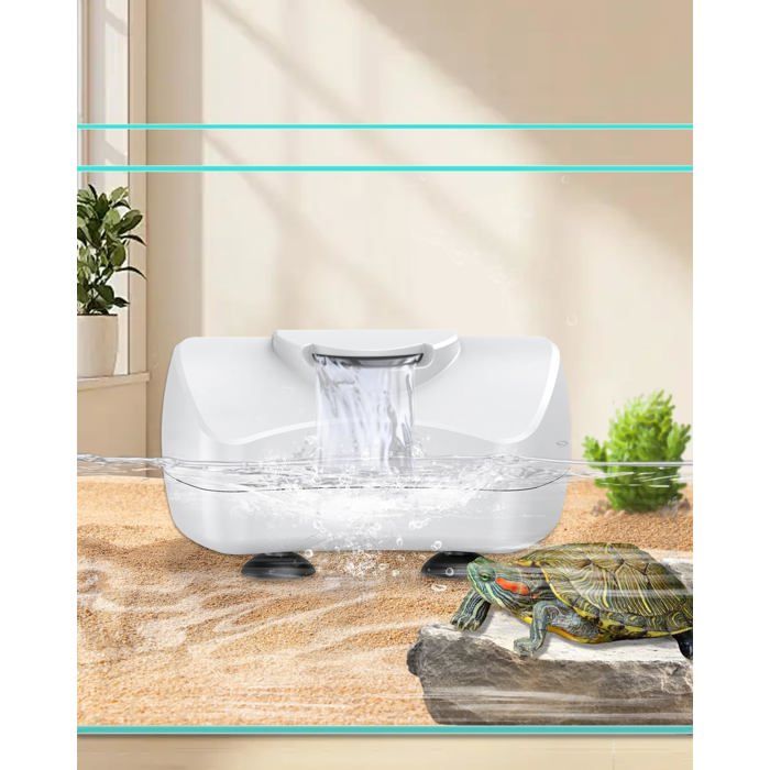 Filtre Pour Tortue Mini 300 L/H 4 W Pour Aquariums 1-35 L Filtration Biologique À Bas Niveau DEau Ultra Silencieux Filtre Inte