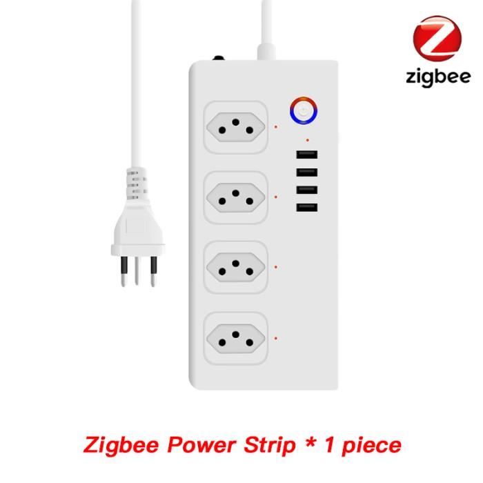 Multiprise ZigbeeBrésil Smart Zigbee Power Strip, Tuya Zigbee Outlet