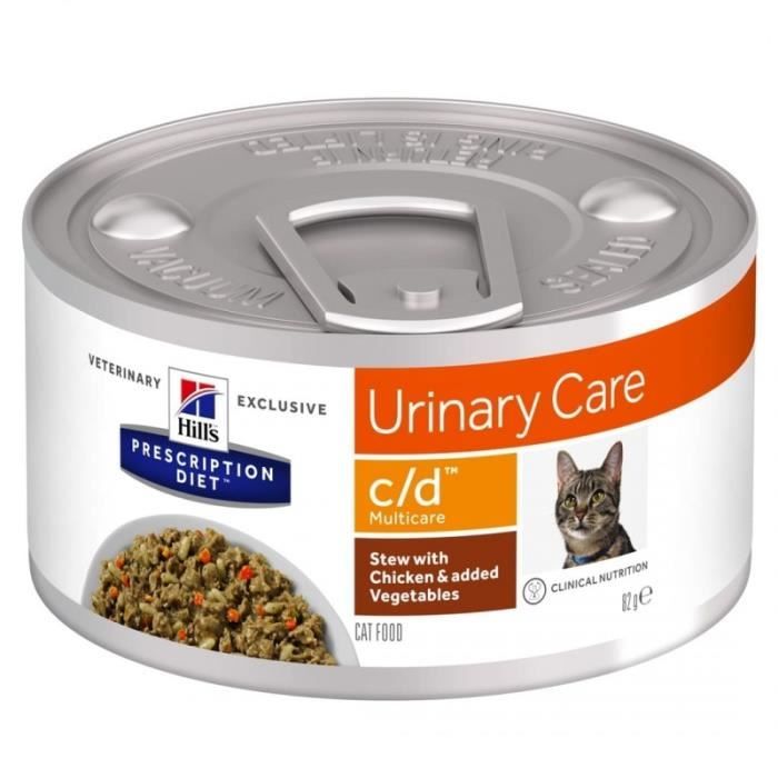 Comparer les prix de Hill's Prescription Diet c/d Urinary Care Chat – Boîte.82 g