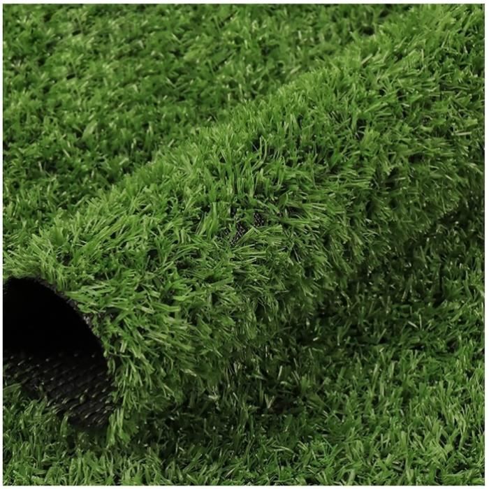 Tapis De Gazon Artificiel Synthétique - Vert, 200x200 Cm, Hauteur 2 Cm - Pour Intérieur/Extérieur, Balcon, Décoration, Aires De Jeux