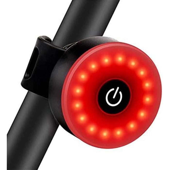 Kit Phare Avant Et Feu Arrière De Vélo, Rechargeable USB, Noir, Générique