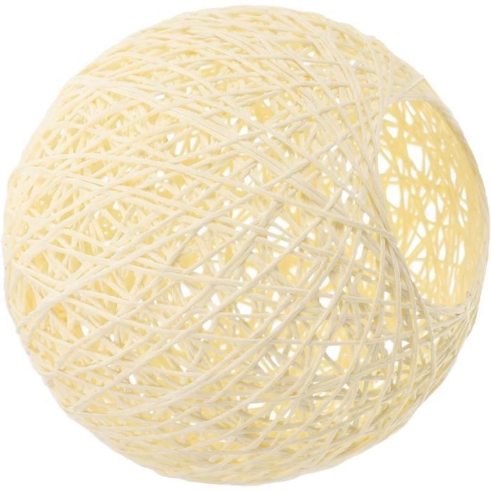 BESTonZON Boule De Rotin Abat-jour Plafonnier Globe Pendentif