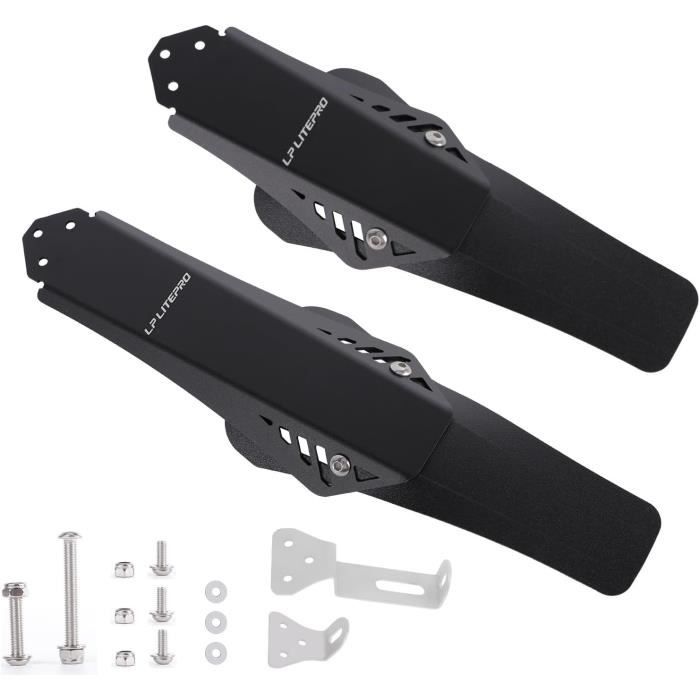 Set De Garde-boue Vélo Universel - Avant & Arrière - Plastique Noir - Neuf