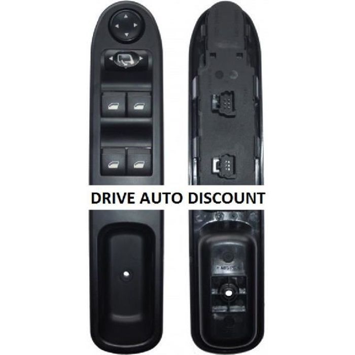Contacteur bouton platine complète lève-vitres électrique conducteur Peugeot 307