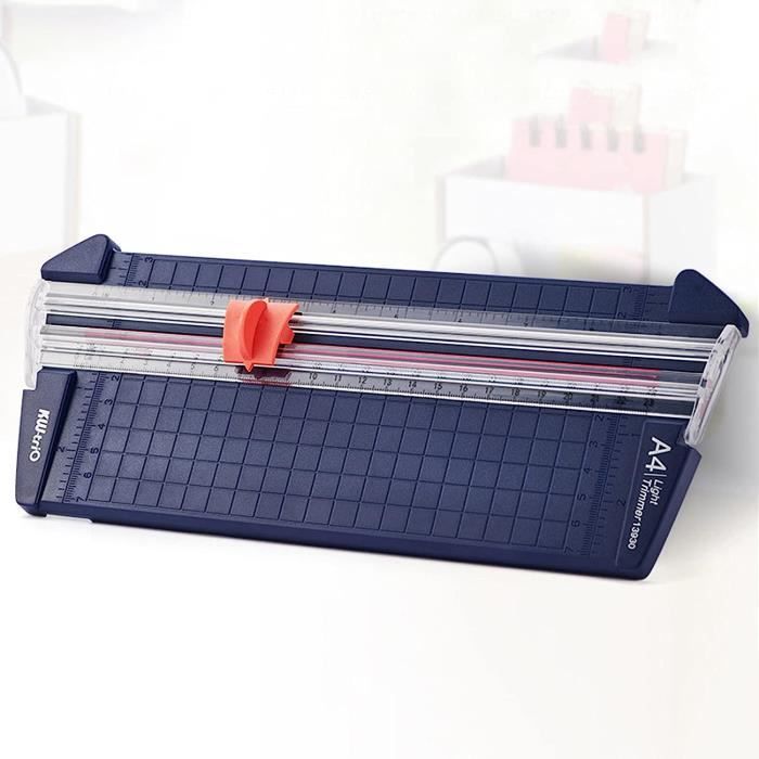 Massicot A4 Portable - Coupe-papier Guillotine | Lame Remplaçable - Pour Bureau Et Maison