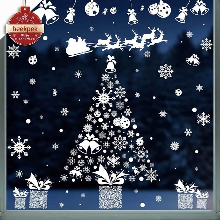 Decoration Noel Décoration De Noël Stickers De Fenêtre 209 Pièces - Renne Noel Decoration