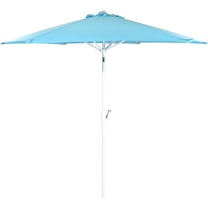 Outsunny Parasol Déporté Carré Manivelle Avec Pied En Acier Dim. 2,5L X