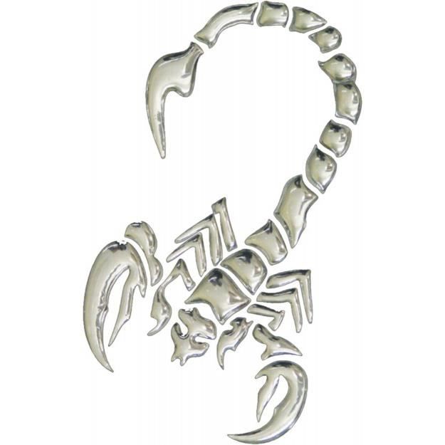 Autocollant 3D Scorpion Abarth - 50 Mm - Sticker Résine Souple - Pour Voiture & Casque