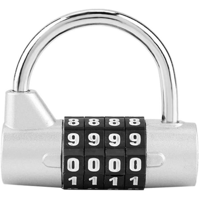 Coffre-fort Portable Mini Serrure à Combinaison 4 Chiffres - Noir, ABS, étanche - Voyage, Argent, Valeurs