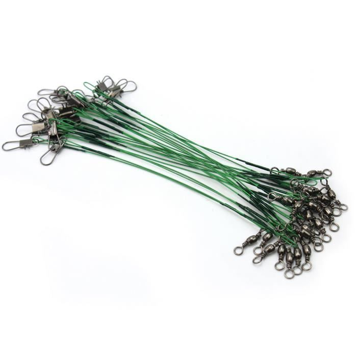 100 Pièces Bas Ligne Leader Acier Ligne Au Brochet Ligne Bas pour Douce Salée Bas De - Sport 100 Pièces Bas Ligne Leader Acier Ligne Au Brochet Ligne Bas pour Douce Salée Bas De - Sport