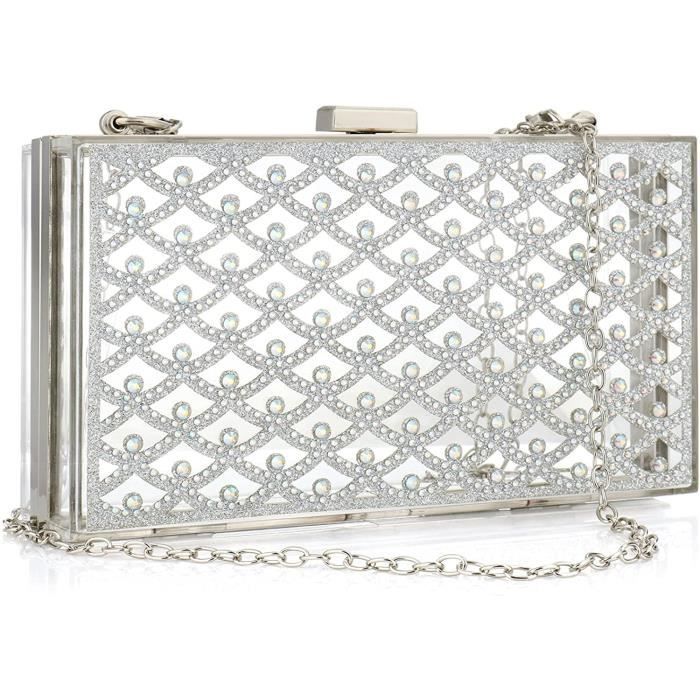 DESIGN - Borsa da spalla in paillettes verde acceso