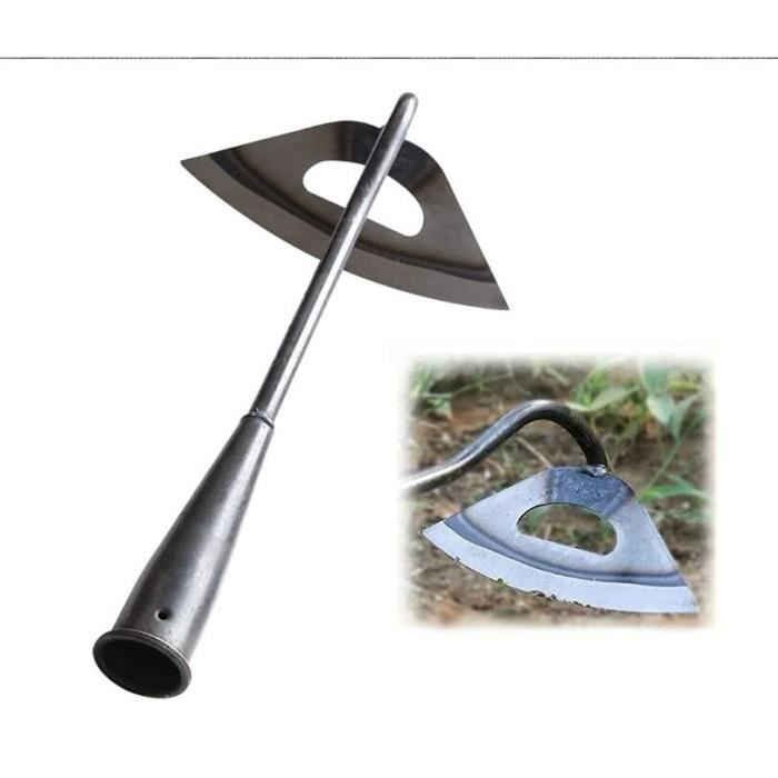 Outil Jardinage Légumes Outil Désherbage 4 Dents 49,8cm - Acier Manganèse Pour Jardin Potager Arrache Mauvaises Herbes Portable