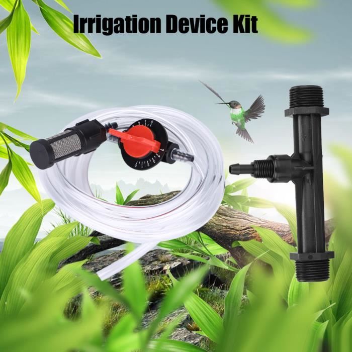 OKBY Dispositif dirrigation Interrupteur Filtre Kit de Dispositif dirrigation de Jardin Injecteur dengrais G3/4 Tube deau