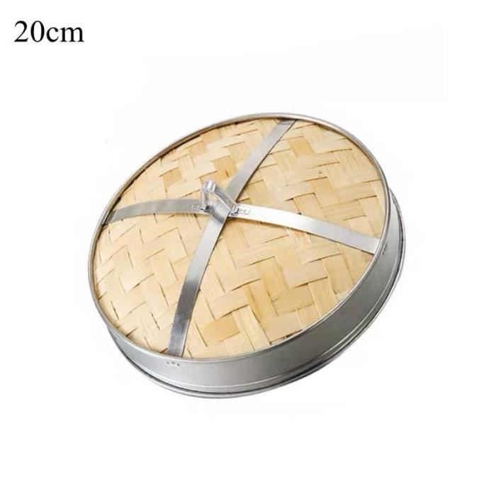 Panier Vapeur En Acier Inoxydable 20 Cm – Pour Cuisson Riz, Friture, Cuisson à La Vapeur – Drainage Facile