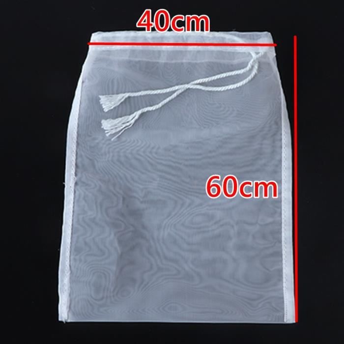 Sac Filtrant Micron Pour Bière Et Vin – Toile Maille Fine, Compatible Seau De Brassage