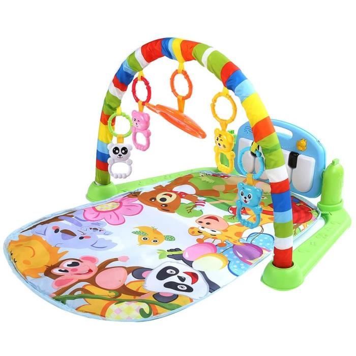 Tapis De Jeu Tapis D Eveil Musical Pour Bebe Tapis De Jeu Miroir Tapis D Eveil Avec Arche De Jeu Souple Et Piano Pour Enfants D 184 Cdiscount Puericulture Eveil Bebe