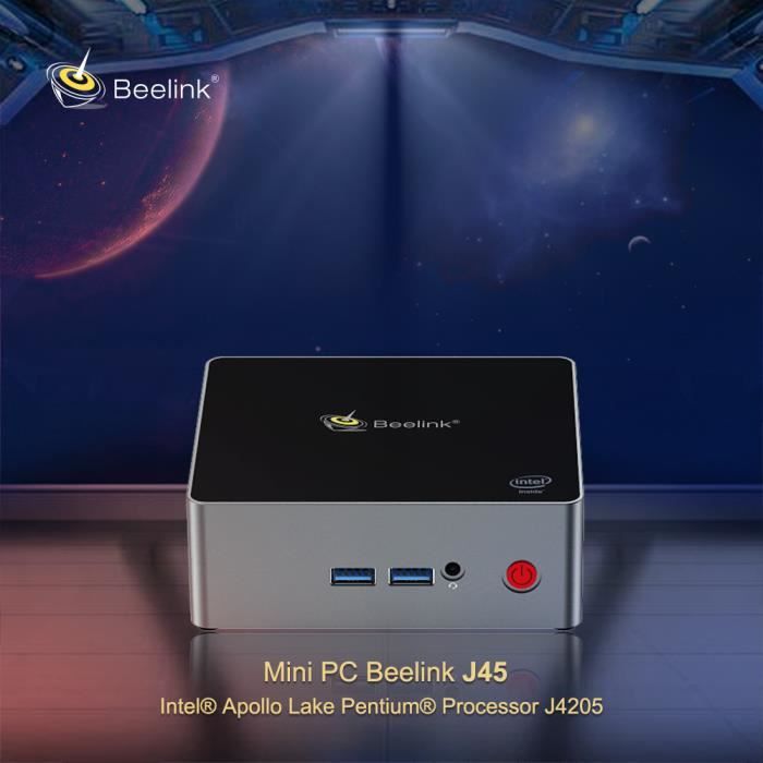 Vente Ordinateur de bureau Mini PC Beelink J45 pour Windows 10 Multimédia Ordinateur de bureau Intel Apollo Lake Argent Pentium J4205 RAM 8Go LPDDR4 SSD 256Go pas cher Vente Ordinateur de bureau Mini PC Beelink J45 pour Windows 10 Multimédia Ordinateur de bureau Intel Apollo Lake Argent Pentium J4205 RAM 8Go LPDDR4 SSD 256Go pas cher