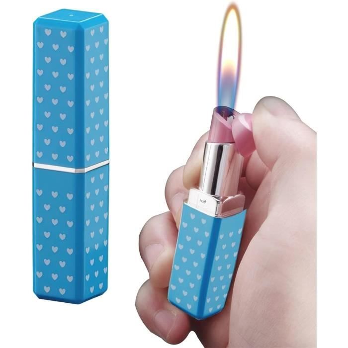 Briquet Rechargeable Forme Rouge à Lèvres - 8.5 Cm - Réglable - Sans Marque