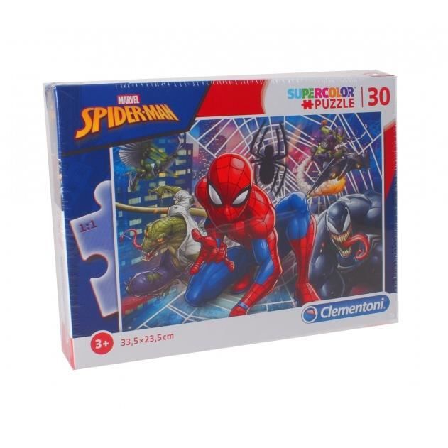 Clementoni puzzle SuperColor Puzzle Spider-man 30 pièces - Cdiscount ...