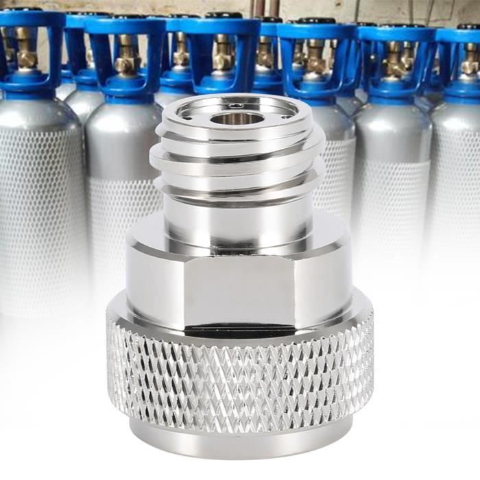 Dilwe Kitchen Canister, Soda Stream Co2, Replace Adapter Brass Conversion for Bubble Water