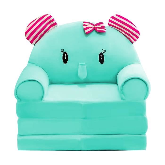 Canapé Lit Enfant 2 En 1 - Peluche Pliable Dossier Fauteuil Mignon (Housse Seule)