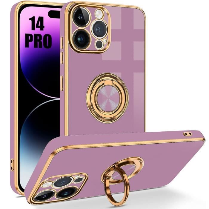 Coque imprimée logo Cordella avec anneaux intégrés pour iPhone 14 Pro, Transparent main image 1
