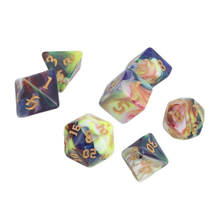 Mxzzand dés à 6 faces 20 pièces dés dés en plastique à 6 faces pour les