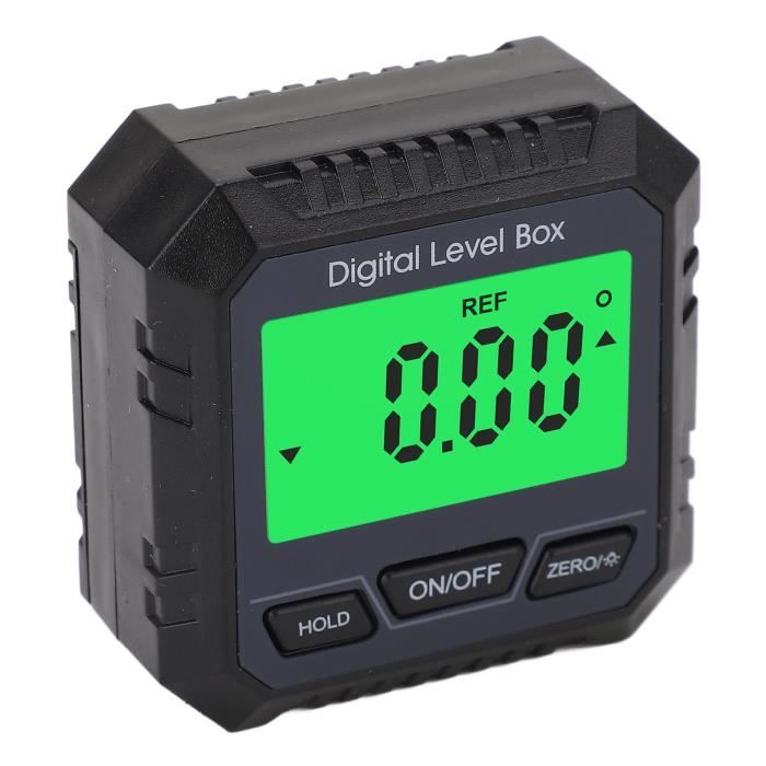 Boîte De Niveau Numérique Avec Base Magnétique - Précision Haute, écran LCD, Verrouillage De Données - Pour Bricolage, Construction - 4
