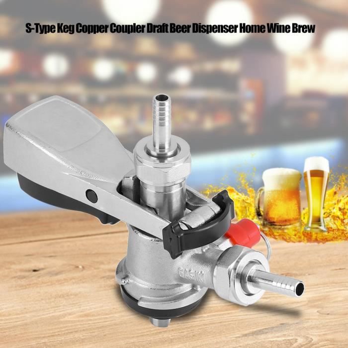 Coupleur De Fût Type A + Valve à Air - Distributeur De Bière En Acier Inox - Pour Brassage Maison, Bars, Restaurants
