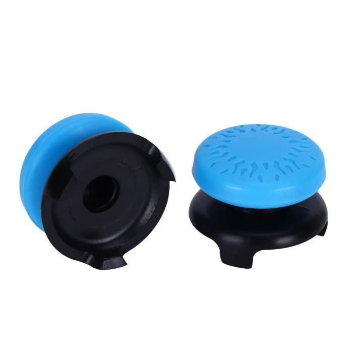 Capuchons Thumbsticks Pour Manette PS5 DualSense - Amélioration De La Prise, Couleur Noire, Lot De 2