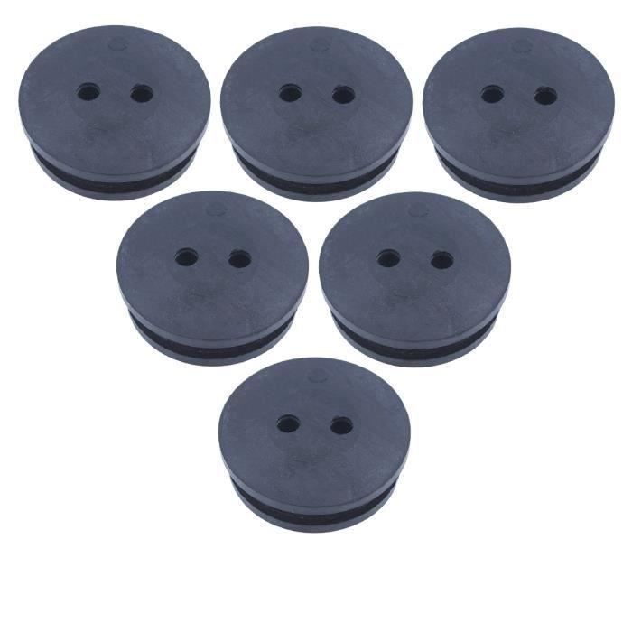 5 Œillets Réservoir Carburant Atyhao ★ 3 Trous, 5mm ★ Pour Tondeuse Echo ★ Caoutchouc Noir ★ Remplacement