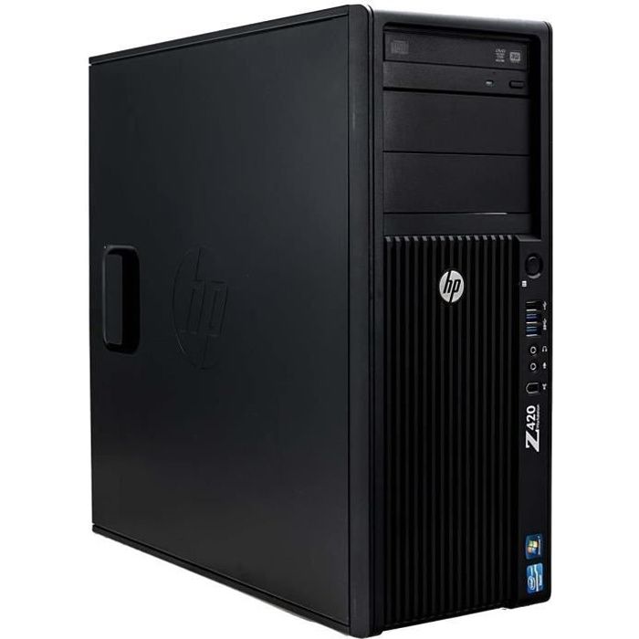 WorkStation Z420 - HP - XEON 3.6GHz - RAM 16 Go - SSD 128 Go + HDD 3To - NVIDIA QUADRO K2000