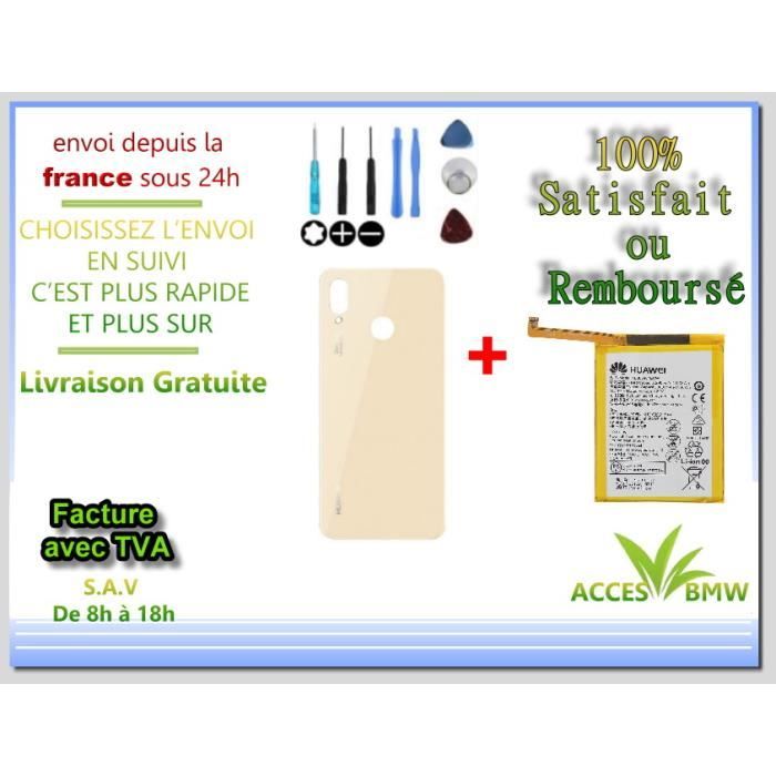 Originale Batterie HB366481ECW & Cache Batterie Pour Huawei P20 Lite + Outils