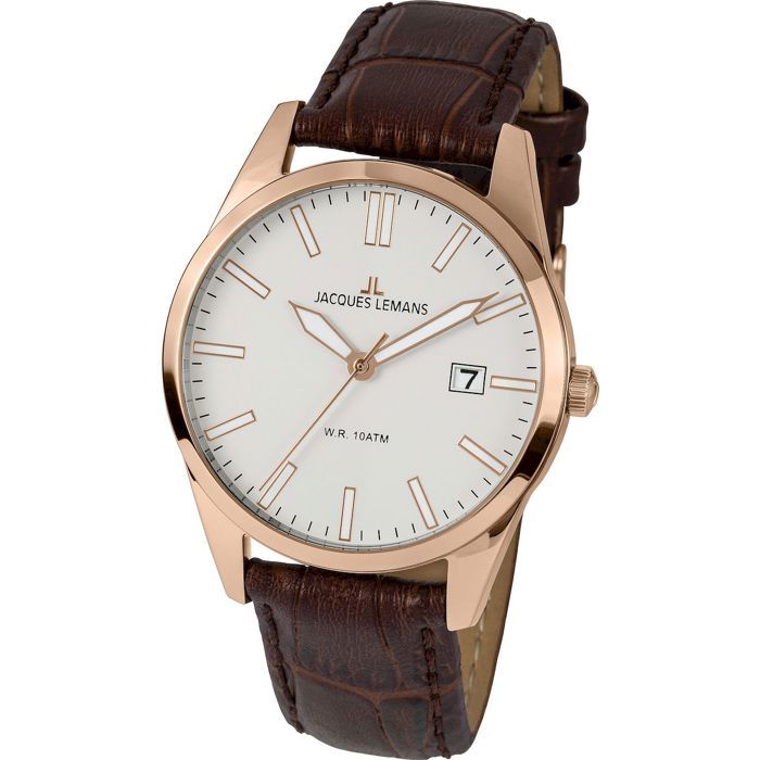 Jacques Lemans UNISEX ANALOG QUARZ - Montre à aiguilles - weiß/blanc