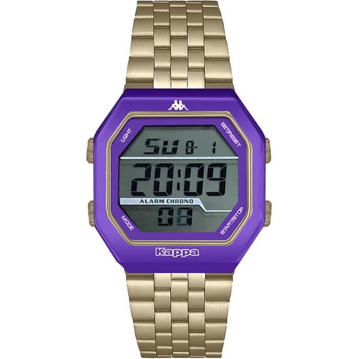 Montre - KAPPA - PE-22 - Digital - Acier Doré - Étanchéité 3 ATM