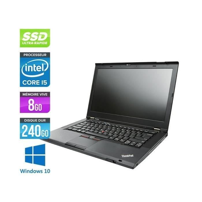 PC Portable LENOVO L430 - i5 2.6Ghz 8Go 240Go SSD 14 WIFI W10 Reconditionné - Lenovo reconditionné disponible sur Cdiscount Seconde Vie