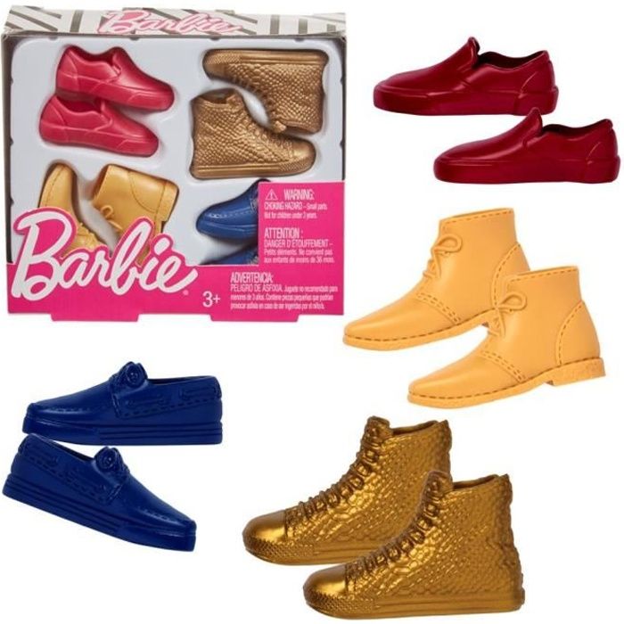 Ensemble de Chaussures, Barbie, Mattel GHW73