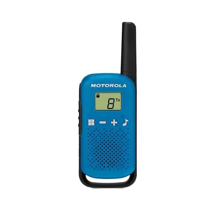 Talkie Walkie MOTOROLA TALKABOUT T42 16 canaux Ecran LCD Portée jusqu'à 4 km